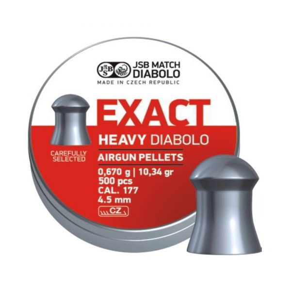 Пули JSB Exact Heavy Diabolo 4,5 мм, 0,67 грамм, 500 штук